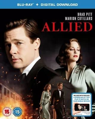 Allied  (2017) Brad Pitt, Zemeckis (DIR) cert 15  Blu-Ray Pre-Owned