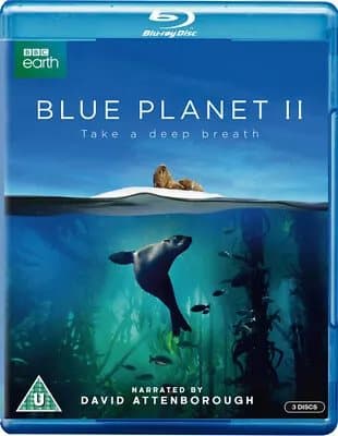 Blue Planet II (2017) David Attenborough cert U 3 discs Blu-Ray Pre-Owned