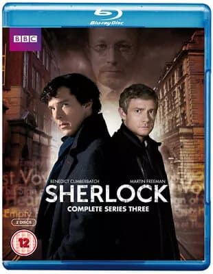 Sherlock: Complete Series Three (2014) Benedict Cumberbatch cert 12 2 Blu-Ray Pre-Owned
