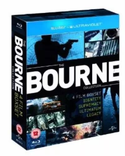 The Bourne Collection  (2013) Matt Damon, Greengrass (DIR) cert 12 4 Blu-Ray Pre-Owned