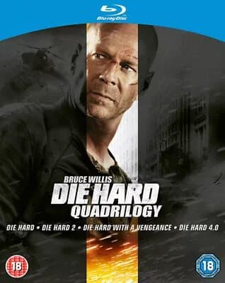 Die Hard Quadrilogy  (2012) Jeremy Irons, Wiseman (DIR) cert 18 4 discs Blu-Ray Pre-Owned