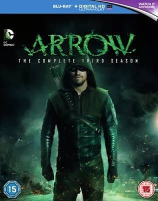 Arrow: The Complete Third Season  (2015) Stephen Amell cert 15 4 discs Blu-Ray Pre-Owned