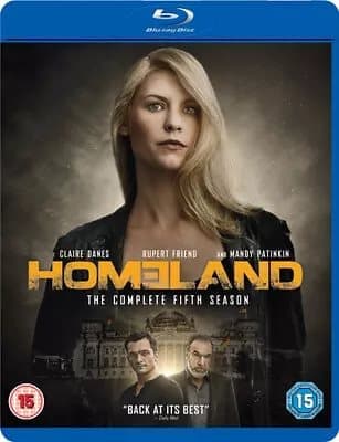 Homeland: The Complete Fifth Season  (2016) Claire Danes cert 15 4 discs Blu-Ray Pre-Owned