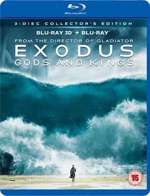 Exodus - Gods and Kings (2015) Christian Bale, Scott (DIR) cert 15 3 Blu-Ray Pre-Owned