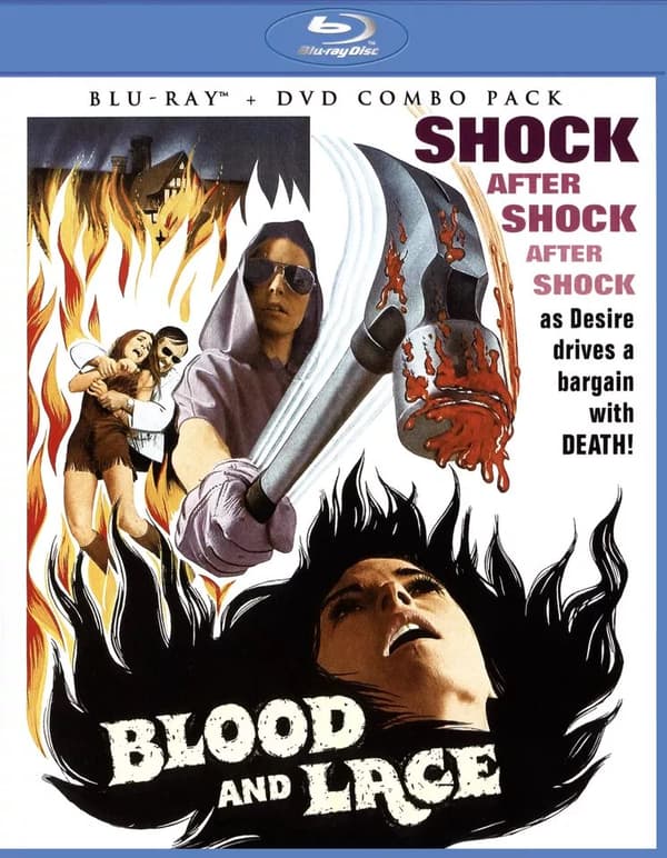 BLOOD & LACE  & DVD COMBO   Blu-Ray Pre-Owned
