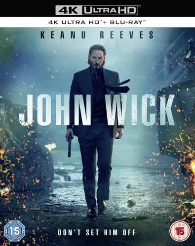 John Wick  (2017) Keanu Reeves, Stahelski (DIR) cert 15 2 discs Blu-Ray Pre-Owned