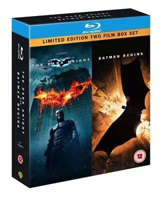 Batman Begins/The Dark Knight (2008) Christian Bale, Nolan (DIR) cert Blu-Ray Pre-Owned