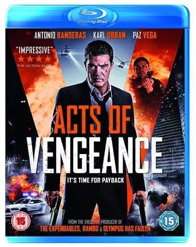 Acts of Vengeance  (2018) Antonio Banderas, Florentine (DIR) cert 15 Blu-Ray Pre-Owned