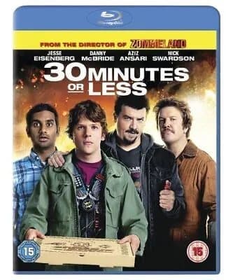 30 Minutes Or Less  (2012) Jesse Eisenberg, Fleischer (DIR) cert 15 Blu-Ray Pre-Owned