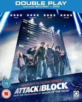 Attack the Block (2011) Jodie Whittaker, Cornish (DIR) cert 15 2 discs Blu-Ray Pre-Owned