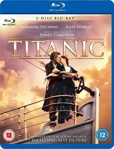 Titanic  (2012) Leonardo DiCaprio, Cameron (DIR) cert 12 2 discs Blu-Ray Pre-Owned