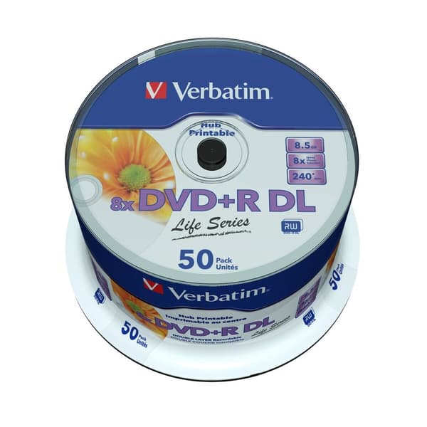 DVD-R Verbatim 97693 50 uds 8,5 GB (50 antal)