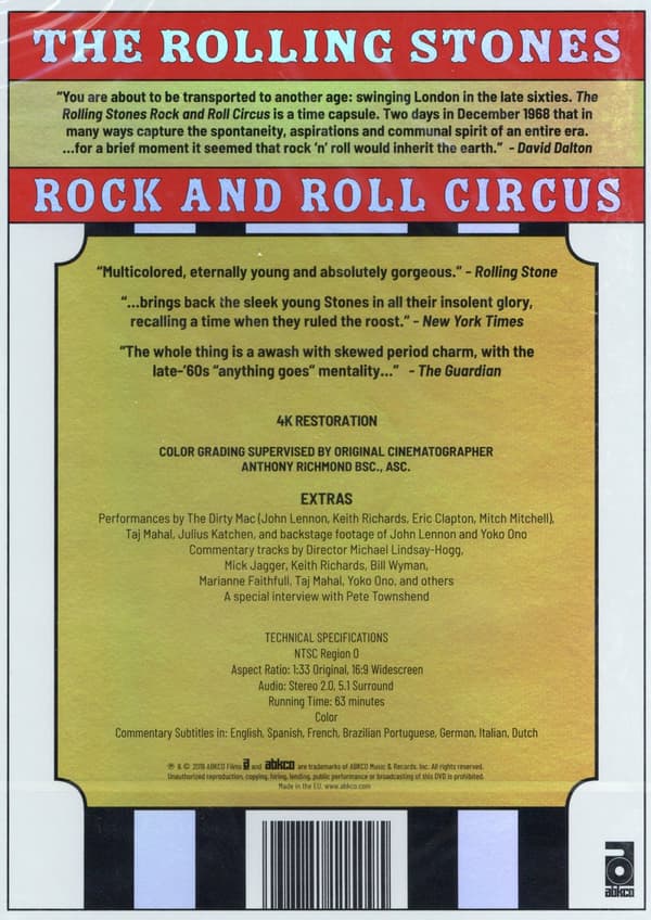 Rolling Stones: Rock and roll circus (DVD)