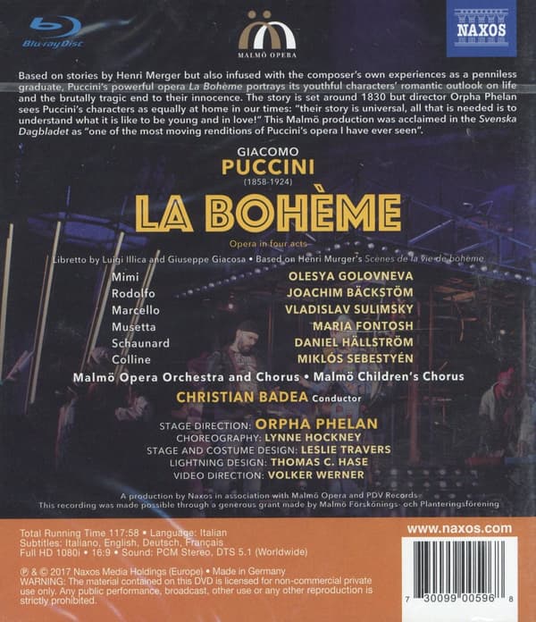 Puccini: La Boheme (Christian Badea) (Blu-ray)