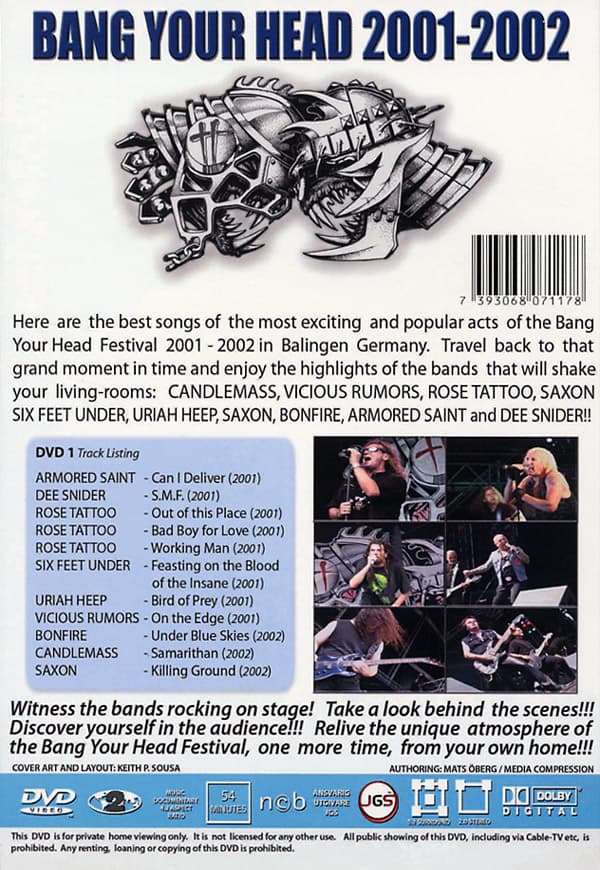 Bang your head 2001-02 (DVD)