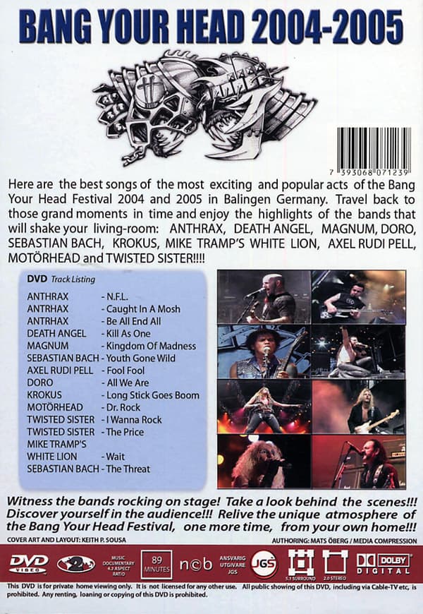 Bang your head 2004-05 (DVD)