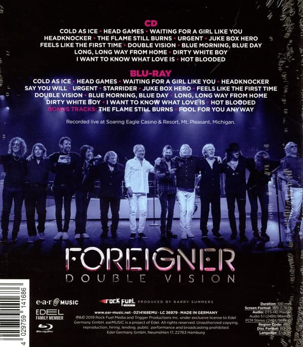Foreigner: Double vision/Then and now (Blu-ray + CD)