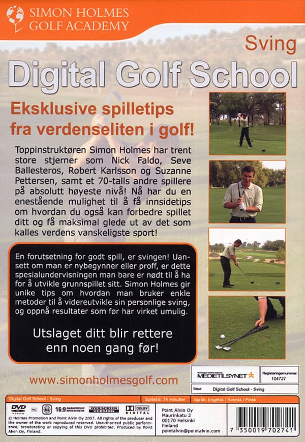 Digital golf school / Sving (DVD)