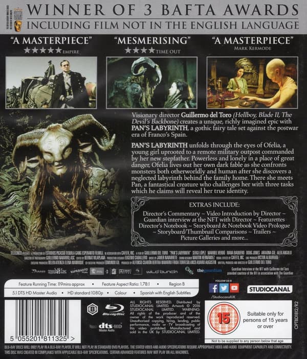 Pans Labyrint (Ej svensk text) (Blu-ray)