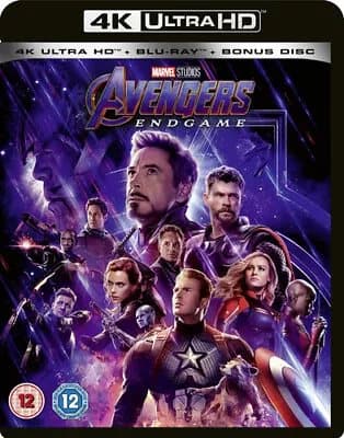 Avengers: Endgame Blu-ray (2019) Robert Downey Jr., Russo (DIR) cert 12 3 discs
