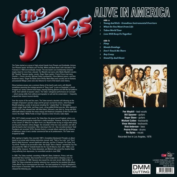 Tubes: Alive in America (Vinyl LP)
