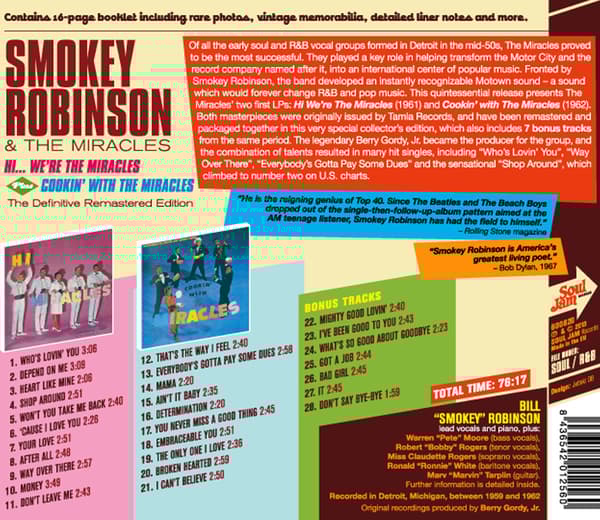 Robinson Smokey & the Miracles: Hi We're the... (CD)