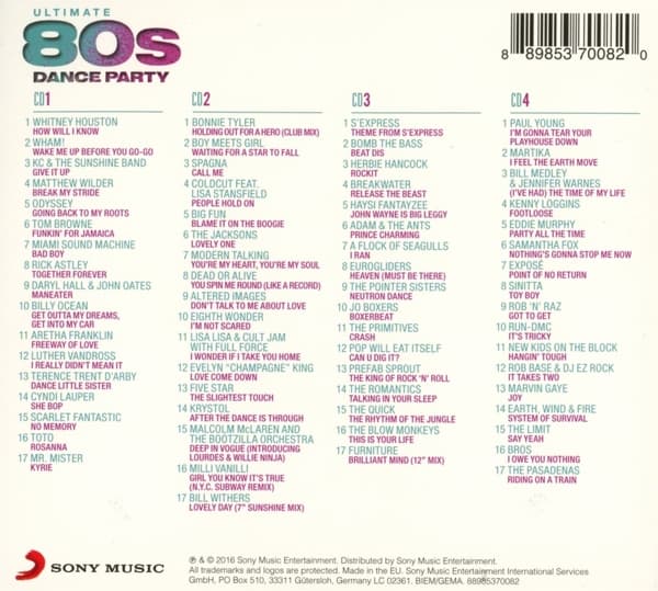 Ultimate 80s Dance Party (4 CD)