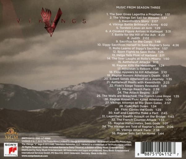 Soundtrack: Vikings III (From the Tv Series S3) (CD)