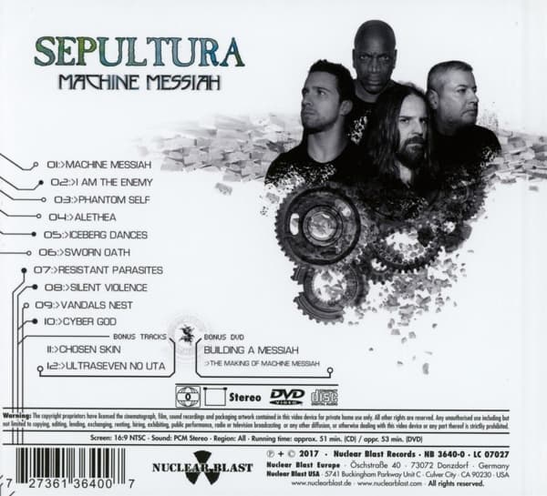 Sepultura: Machine Messiah (CD + DVD)