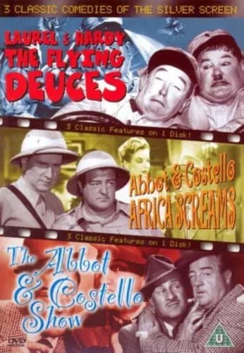 3 Classic Comedies The Flying Deuces / Africa Screams / Abbot And Costello Show Region 2 Brand New
