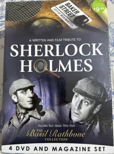 Sherlock Holmes Basil Rathbone Collection DVD & Magazine Region 2 Brand ...