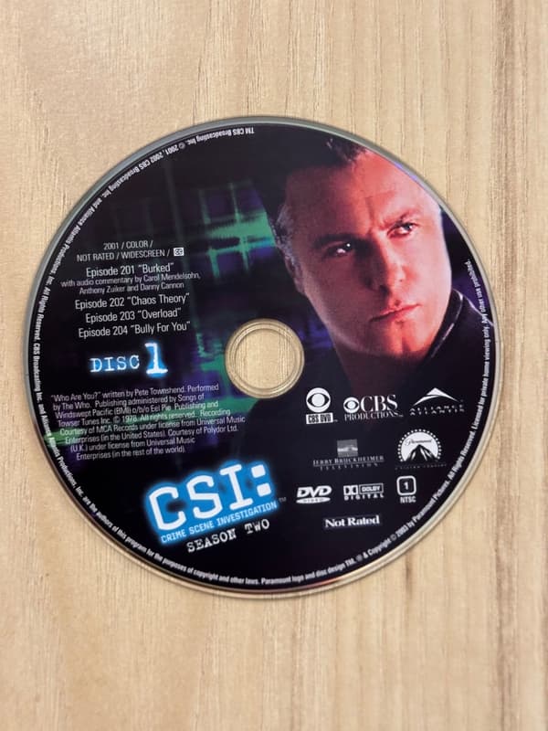 CSI Crime Scene Investivation Season 2 (Disc Only) LOCKED DVD Brand New ...