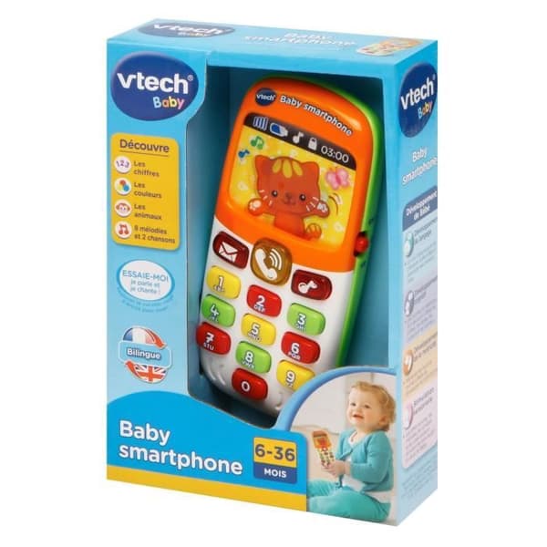 VTECH BABY - Tvåspråkig baby-smarttelefon - baby-leksak