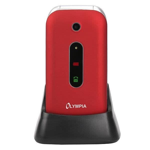 Olympia Mira, Flip, Single SIM, 6,1 cm (2,4 "), Bluetooth, 800 mAh, Röd