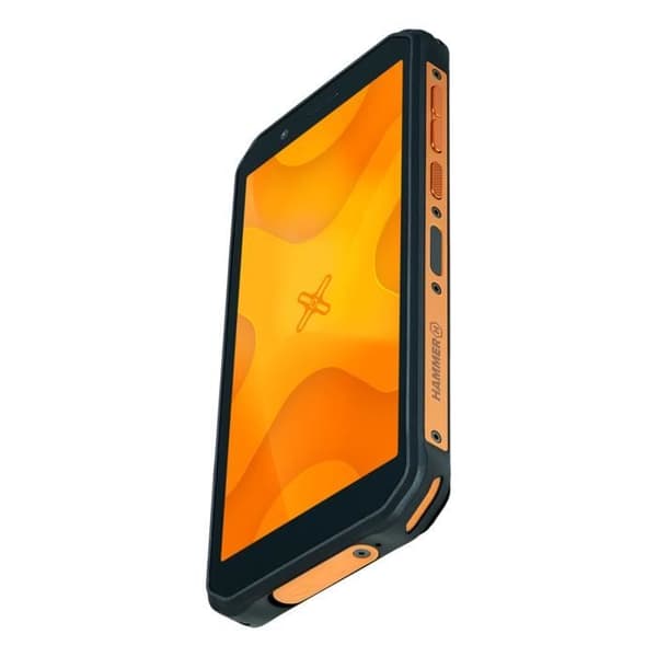 Smartphone HAMMER Energy X 4G LTE, Stötsäker och Vattentät IP69, Svart / Orange