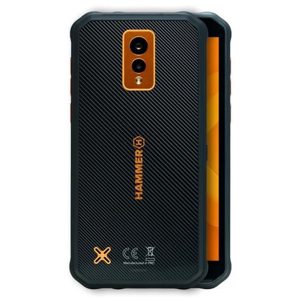 Smartphone HAMMER Energy X 4G LTE, Stötsäker och Vattentät IP69, Svart / Orange
