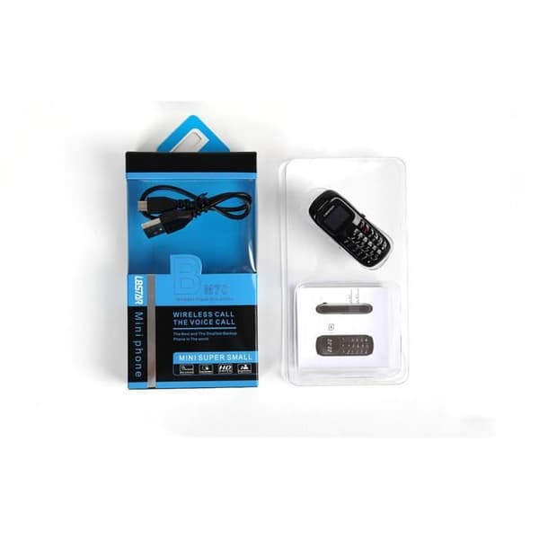 L8STAR BM70 Bluetooth Mini Mobiltelefoner Bluetooth Dialer Trådlös Universal Headset Mobiltelefon Dialer Svart