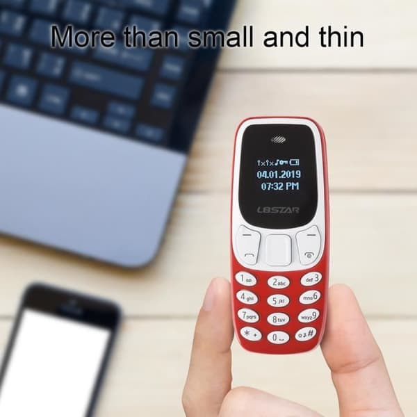 L8STAR BM10 GSM Dual SIM-kort Bluetooth handhållen knappsatstelefon AH716