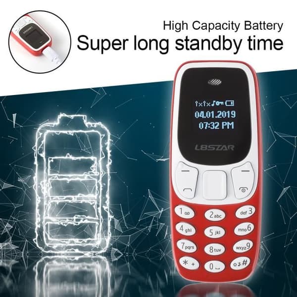 L8STAR BM10 GSM Dual SIM-kort Bluetooth handhållen knappsatstelefon AH716