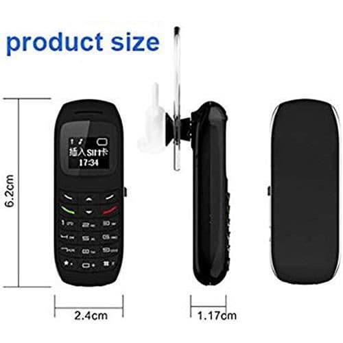 Codomoxo® Den minsta mobiltelefonen L8Star BM70 Mini Mobile Mini Svart olåst