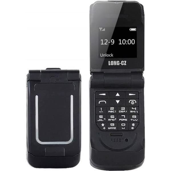 BT20290-Mini LONG-CZ J9 Flip Mobiltelefon 0,66 Minsta mobiltelefon Bluetooth Dialer FM Hands-Free Magic Voice(