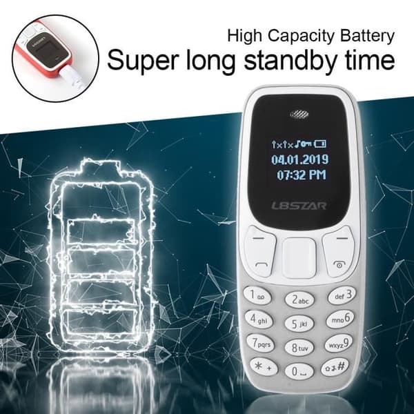L8STAR BM10 GSM Dual SIM-kort Bluetooth handhållen knappsats telefon AH715