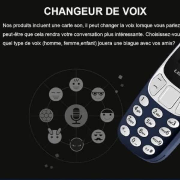 Oupptäckbar L8star BM10 Mini Mobiltelefon 2 sim MP3 Bluetooth olåst