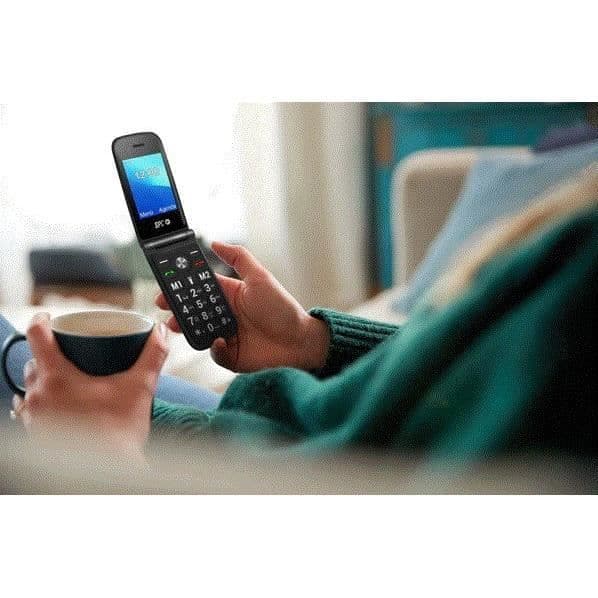 SPC Titan - Mobiltelefon för äldre, stora knappar, smart ringsignal och aviseringar och 2 direktminnen