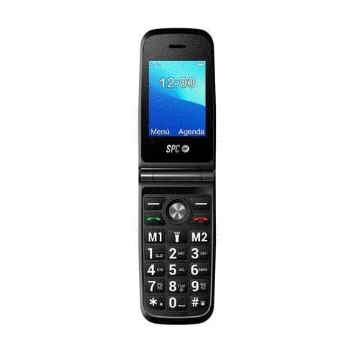 SPC Titan - Mobiltelefon för äldre, stora knappar, smart ringsignal och aviseringar och 2 direktminnen