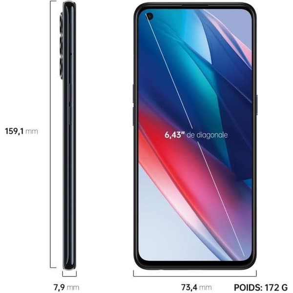 OPPO Find X3 Lite 5G 128GB Svart