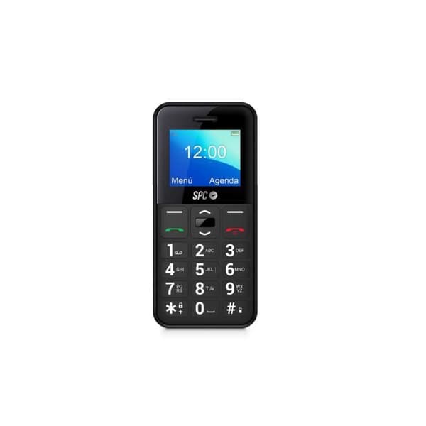 SPC Fortune 2 PE – Senior mobiltelefon, stora knappar, SOS-knapp, smarta funktioner, extra hög volym, svart Svart