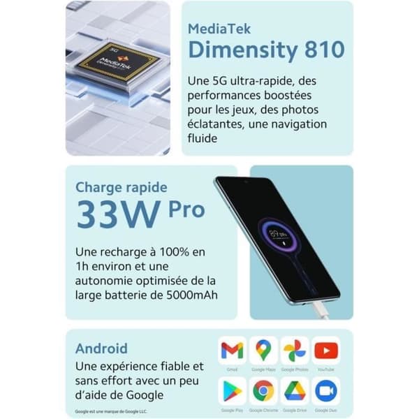 XIAOMI Redmi Note 11S 4GB 128GB Svart 5G Smartphone