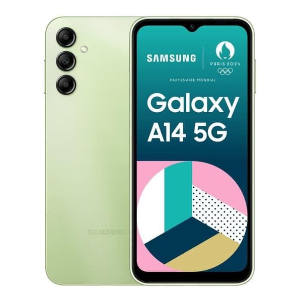 Samsung Galaxy A14 5G SM-A146PLGDEUB smarttelefoner 16,8 cm (6.6") Dubbla SIM-kort USB Type-C 4 GB 64 GB 5000 mAh Grön Grön