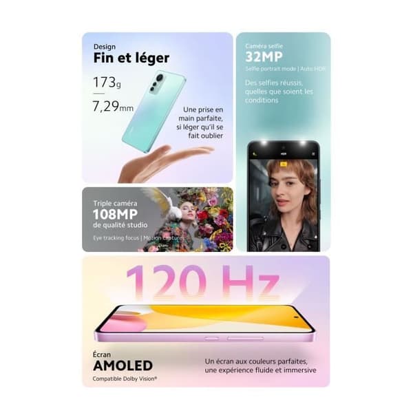 XIAOMI 12 Lite 8GB+128GB 5G Svart